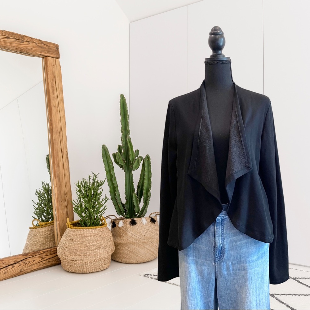 Bordeaux Open Front Casual Cardigan